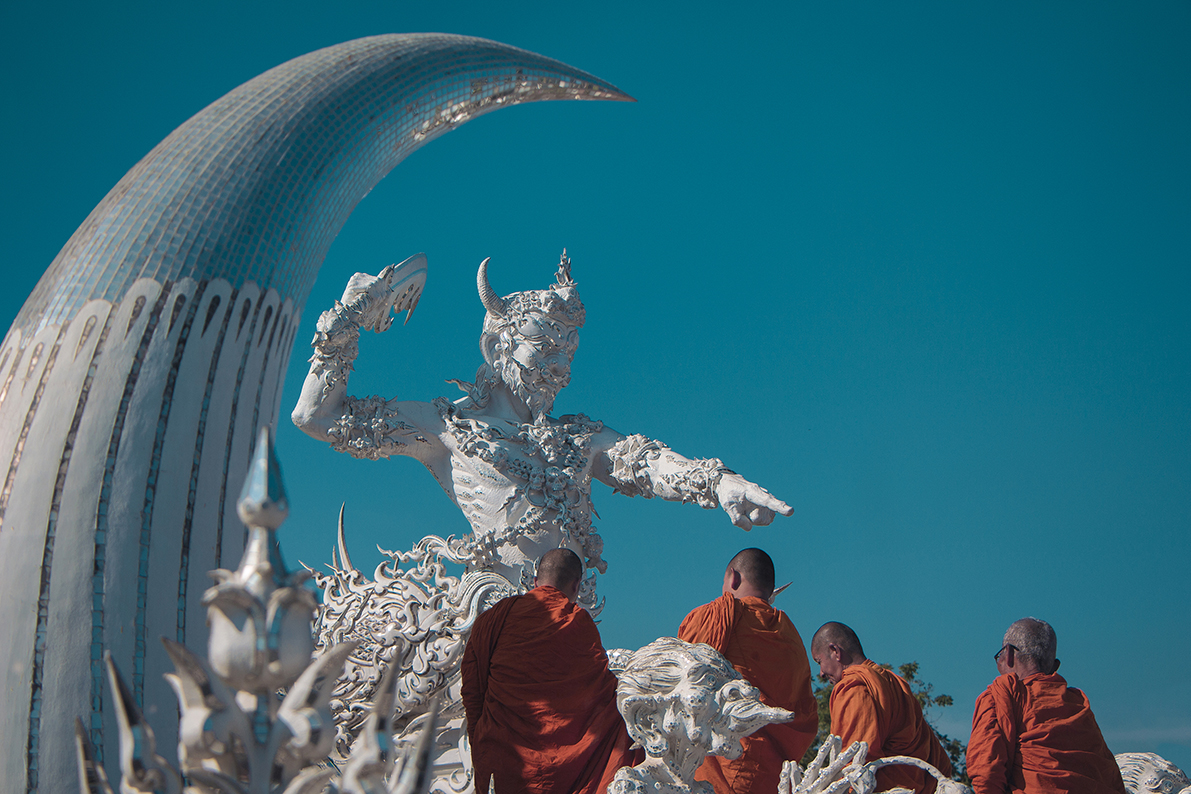  imagen del templo blanco en tailandia