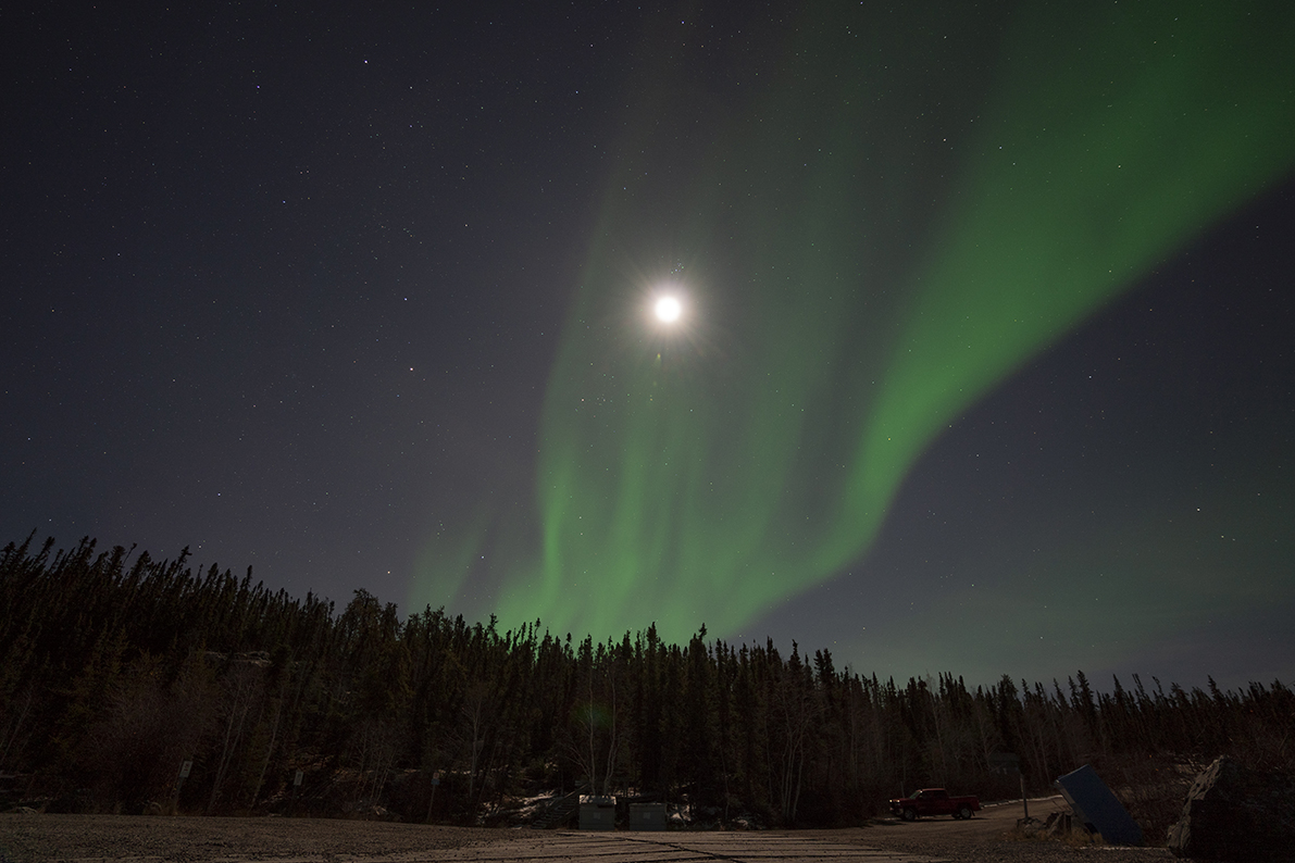 Imagen de aurora boreal