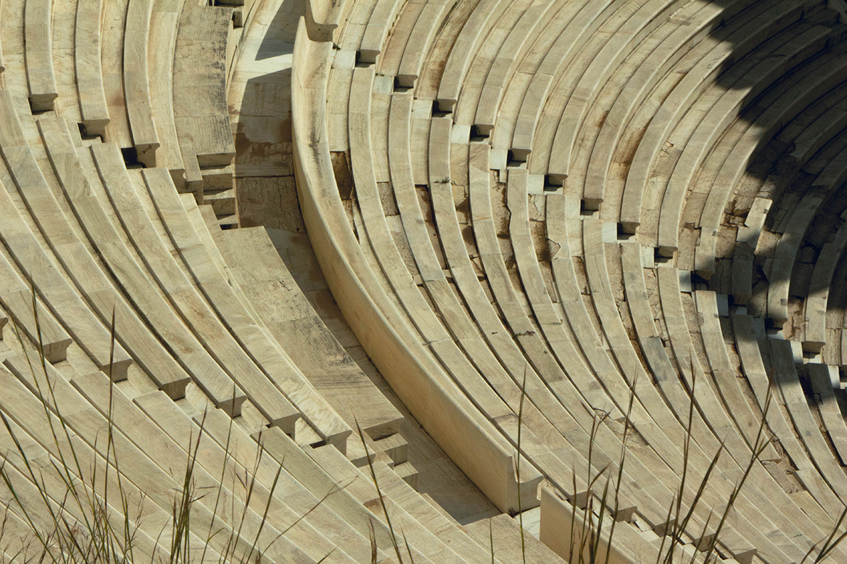 Imagen de una mirada más cercana de un coliseo